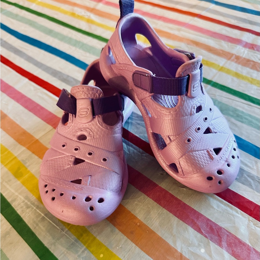 Skechers Kids' Pink and Purple Sandals